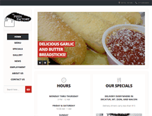 Tablet Screenshot of decaturpizzafactory.com